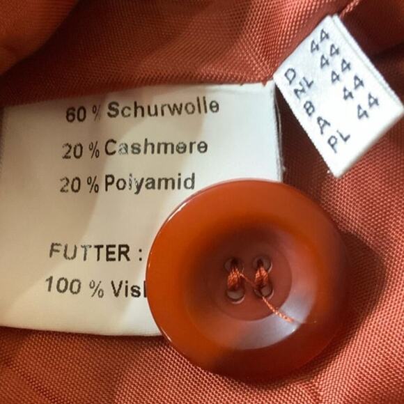 Vintage Christian Berg Stockhom Jacket Women XL Long Sleeve Wool Cashmere Formal - Picture 9 of 9